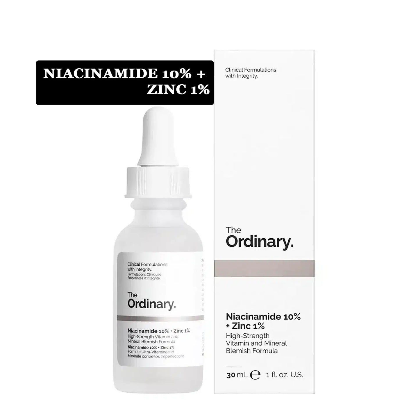 Niacinamide 10% Zinc 1% + Peeling Solution AHA 30% BHA 2% Combo