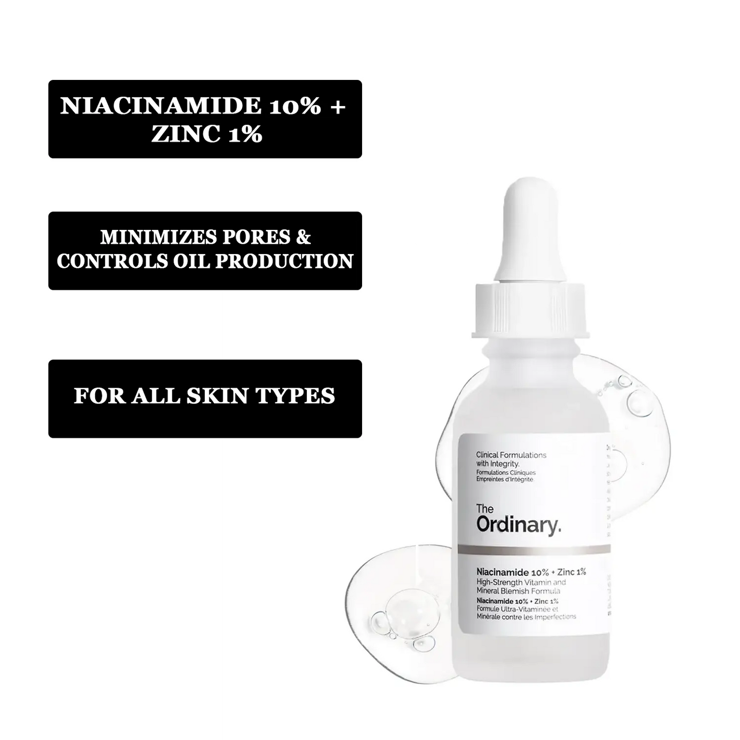 Niacinamide 10% Zinc 1% + Peeling Solution AHA 30% BHA 2% Combo